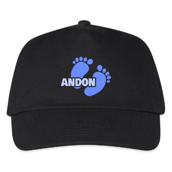 Naissance d’Andon - Casquette de baseball Enfant - noir - Devant