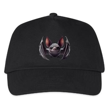 Fledermaus 2 - Kinder Basecap - Schwarz - Vorne
