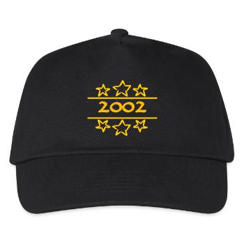 Né en 2002 - Casquette de baseball Enfant - noir - Devant