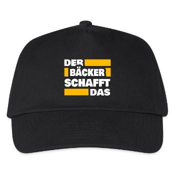 Bäcker als Arbeit - Kinder Basecap - Schwarz - Vorne