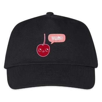 Yummy Cherry - Kinder Basecap - Schwarz - Vorne