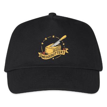 Funny buttered away - Kids’ Baseball Cap - black - Front