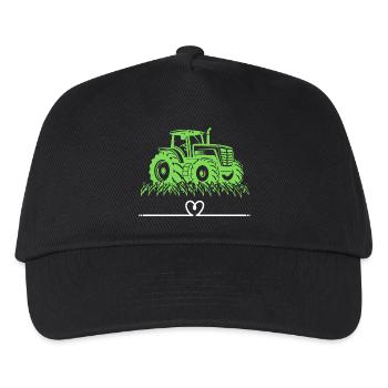 Traktor / Traktor / Traktor - Kinder Basecap - Schwarz - Vorne