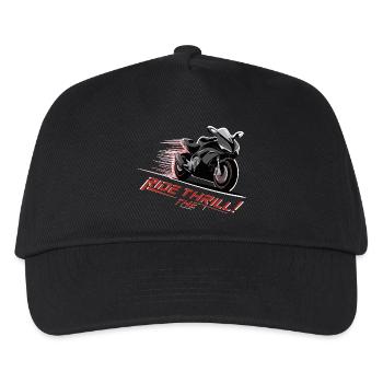 SURFEZ SUR LE FRISSON - Casquette de baseball Enfant - noir - Devant