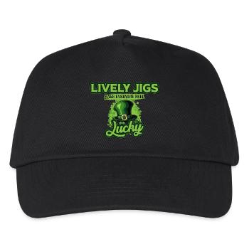 Lively Jigs Make Everyday Feel Lucky St Patricks - Kids’ Baseball Cap - black - Front