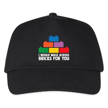 Constructeur de briques Jouets Blocs Blocs de serrage Briques - Casquette de baseball Enfant - noir - Devant