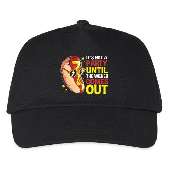 Hot Dog Snack - Kids’ Baseball Cap - black - Front