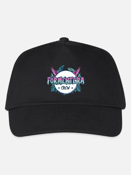 Formentera Crew Bunt - Kinder Basecap - Schwarz