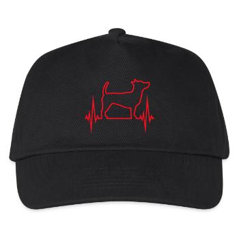 Dog Pulse Heartbeat Frequency ECG Cool Pet - Kids’ Baseball Cap - black - Front
