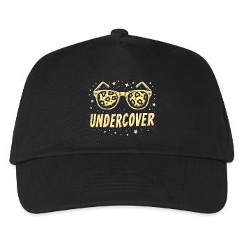 Lunettes de soleil drôles et costume de discours infiltré - Casquette de baseball Enfant - noir - Devant