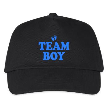 Team boy - Kids’ Baseball Cap - black - Front