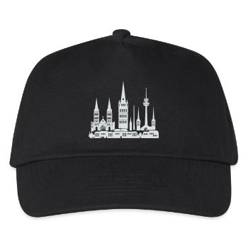 Bonn Skyline - Kids’ Baseball Cap - black - Front