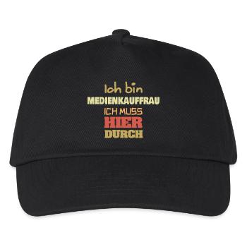 Media clerk - Kids’ Baseball Cap - black - Front
