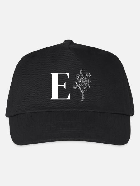 Minimalist flowers - Kids’ Baseball Cap - black