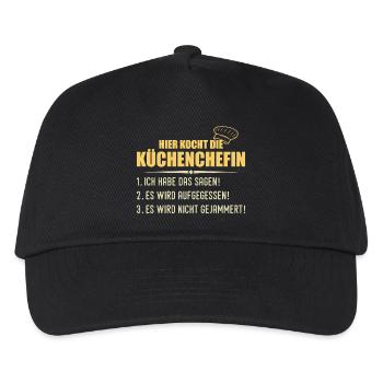Cooking Funny Cook Chef Gift - Kids’ Baseball Cap - black - Front