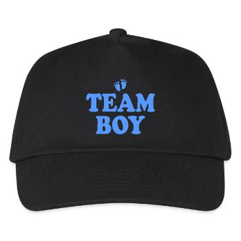 Team boy - Kids’ Baseball Cap - black - Front