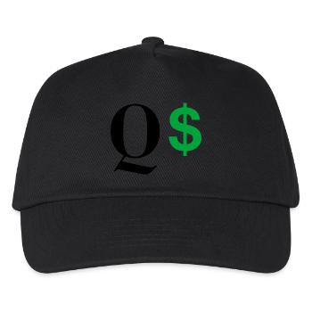 Buchstabe q dollar - Kinder Basecap - Schwarz - Vorne