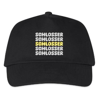 Geschenk für Schlosser - Kinder Basecap - Schwarz - Vorne