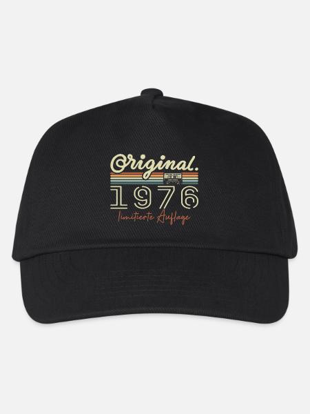 Original 1976 Vintage 1976 Geburtstag Retro 1976 - Kinder Basecap - Schwarz