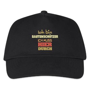 Gift for building protectors - Kids’ Baseball Cap - black - Front