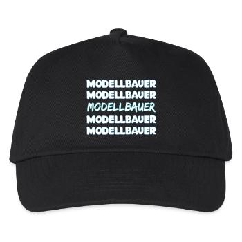 Geschenk für Modellbauer - Kinder Basecap - Schwarz - Vorne