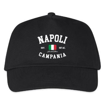 Naples Campanie Italia Drapeau Italie Naples - Casquette de baseball Enfant - noir - Devant