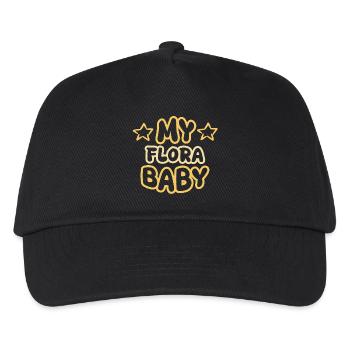 Flore de naissance - Casquette de baseball Enfant - noir - Devant