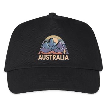 Australia Australia Abstract Mountains Gift - Kids’ Baseball Cap - black - Front