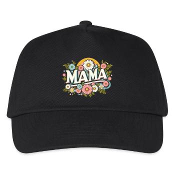 Maman florale - Casquette de baseball Enfant - noir - Devant