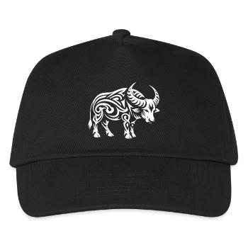 Buffle tribal - Casquette de baseball Enfant - noir - Devant