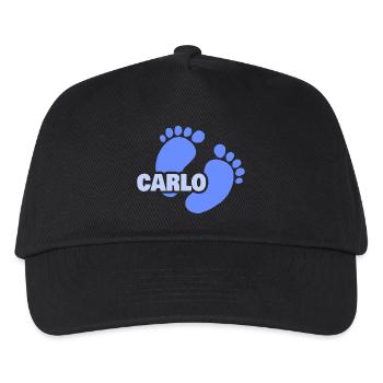 Naissance Carlo - Casquette de baseball Enfant - noir - Devant