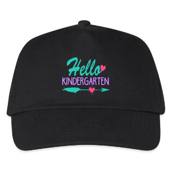 Hello Kindergarten - Kids’ Baseball Cap - black - Front