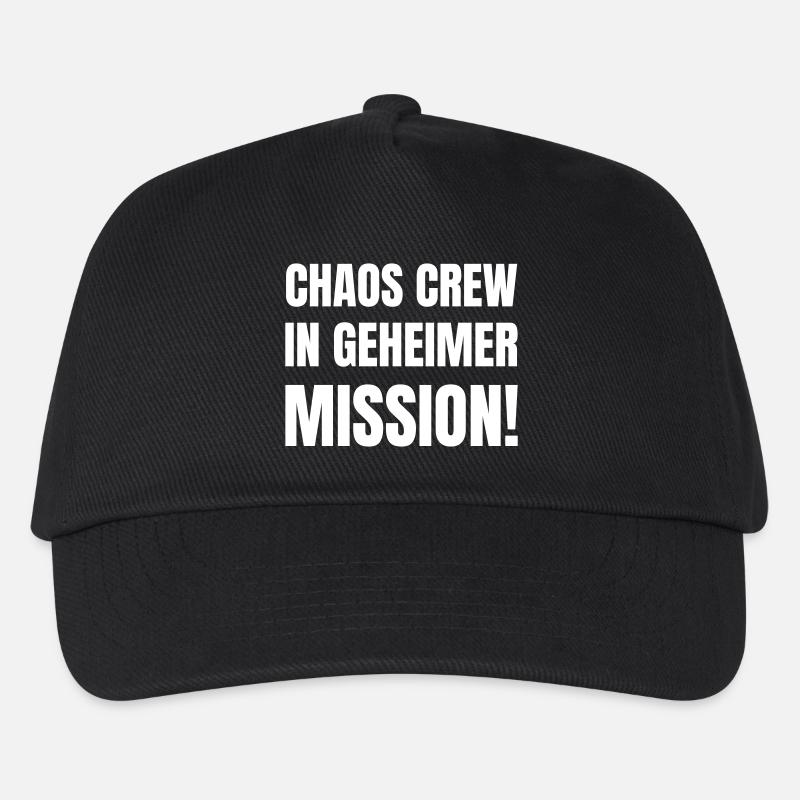 Chaos Crew in geheimer Mission! - Kinder Basecap - Schwarz