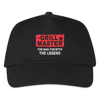 The Grillmaster BBQ Grilling Cult Saying - Kids’ Baseball Cap - black - Front