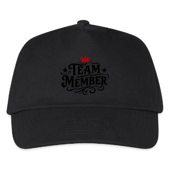 Team Member - Kids’ Baseball Cap - black - Front