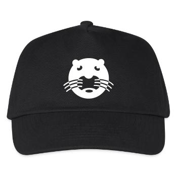 cats snout white Vectorgraphic - Kids’ Baseball Cap - black - Front