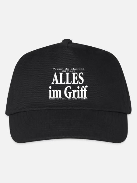 glaubst du - du hast alles im Griff - Kinder Basecap - Schwarz