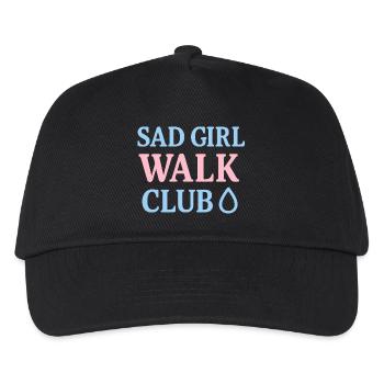 Sad Girl Walk Club – Chemise tendance TikTok - Casquette de baseball Enfant - noir - Devant