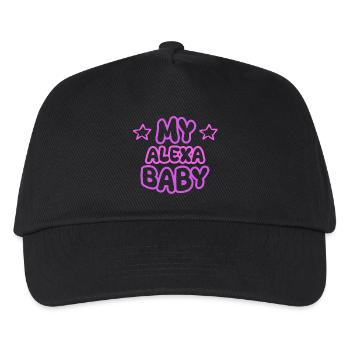 Alexa as a first name - Kids’ Baseball Cap - black - Front