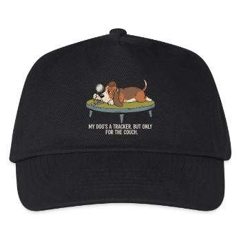 Mein Hund ist ein Spürhund, aber nur für die Couch - Kinder Basecap - Schwarz - Vorne