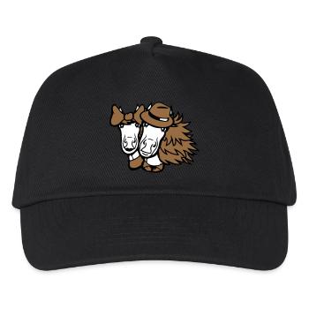 2 Chevaux Homme Femme Amoureux Saint Valentin Amour - Casquette de baseball Enfant - noir - Devant