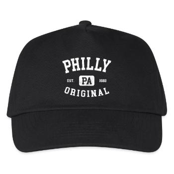Philly Original Vintage Amerika USA Philadelphia - Kinder Basecap - Schwarz - Vorne