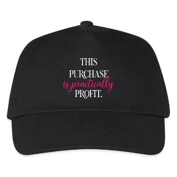 This Purchase Is Practically Profit Funny Math	 - Kids’ Baseball Cap - black - Front