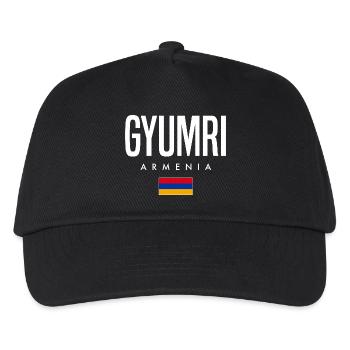 Gyumri Armenien - Kinder Basecap - Schwarz - Vorne