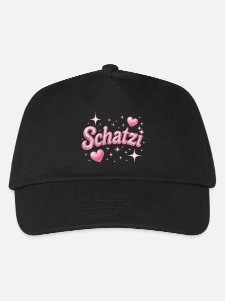 schatzi / Y2K Style - Kinder Basecap - Schwarz