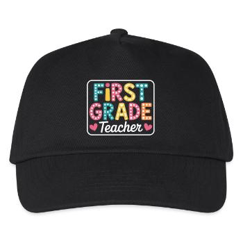 Retour à l'école pour les enseignants de première année - Casquette de baseball Enfant - noir - Devant