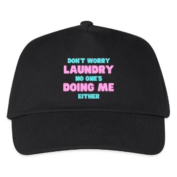 Playful Laundry Do-It-Yourself Quote - Kids’ Baseball Cap - black - Front