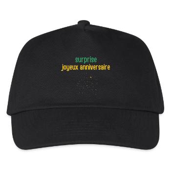 Surprise Happy Birthday - Kids’ Baseball Cap - black - Front