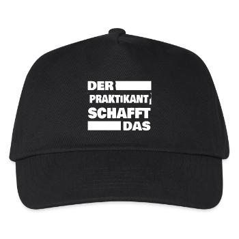 Intern as work - Kids’ Baseball Cap - black - Front