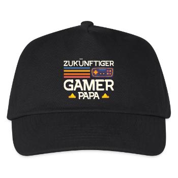 Soon Dad FUTURE GAMER DAD FUNNY - Kids’ Baseball Cap - black - Front
